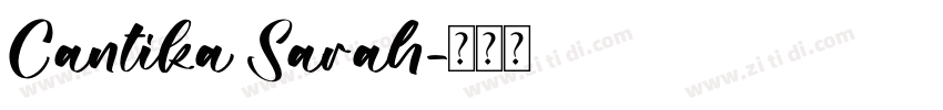 Cantika Sarah字体转换